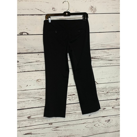 Theory black cropped slim flat front pants size 0 - Picture 6 of 6